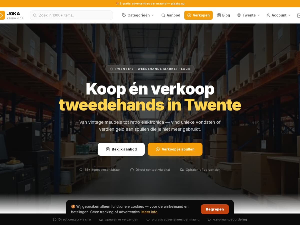 Screenshot van Joka Kringloop uit het WritGo-werkarchief