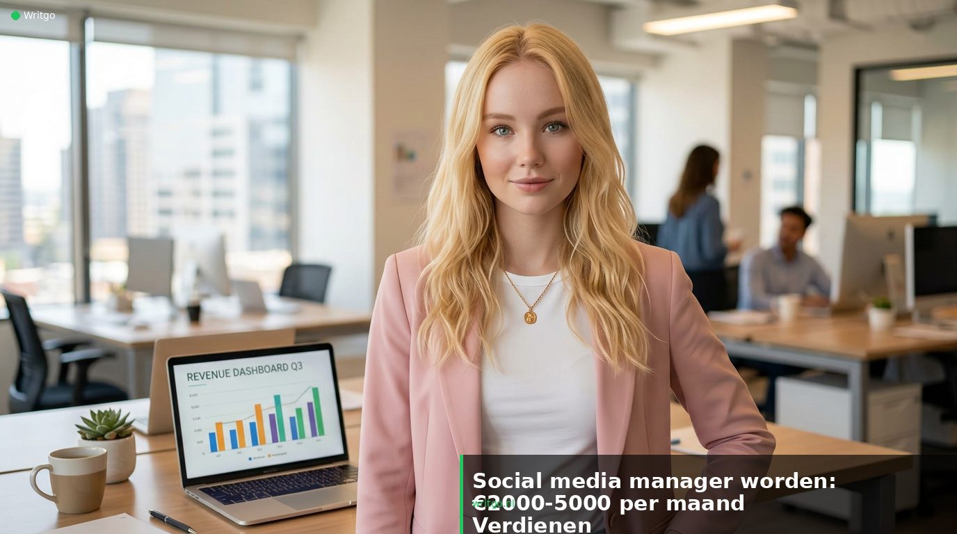 Social media manager worden: €2000-5000 per maand (2026)