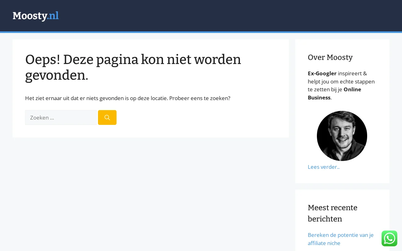 Moosty NFT Cursus verkooppagina - officiële aankooppagina via PayPro