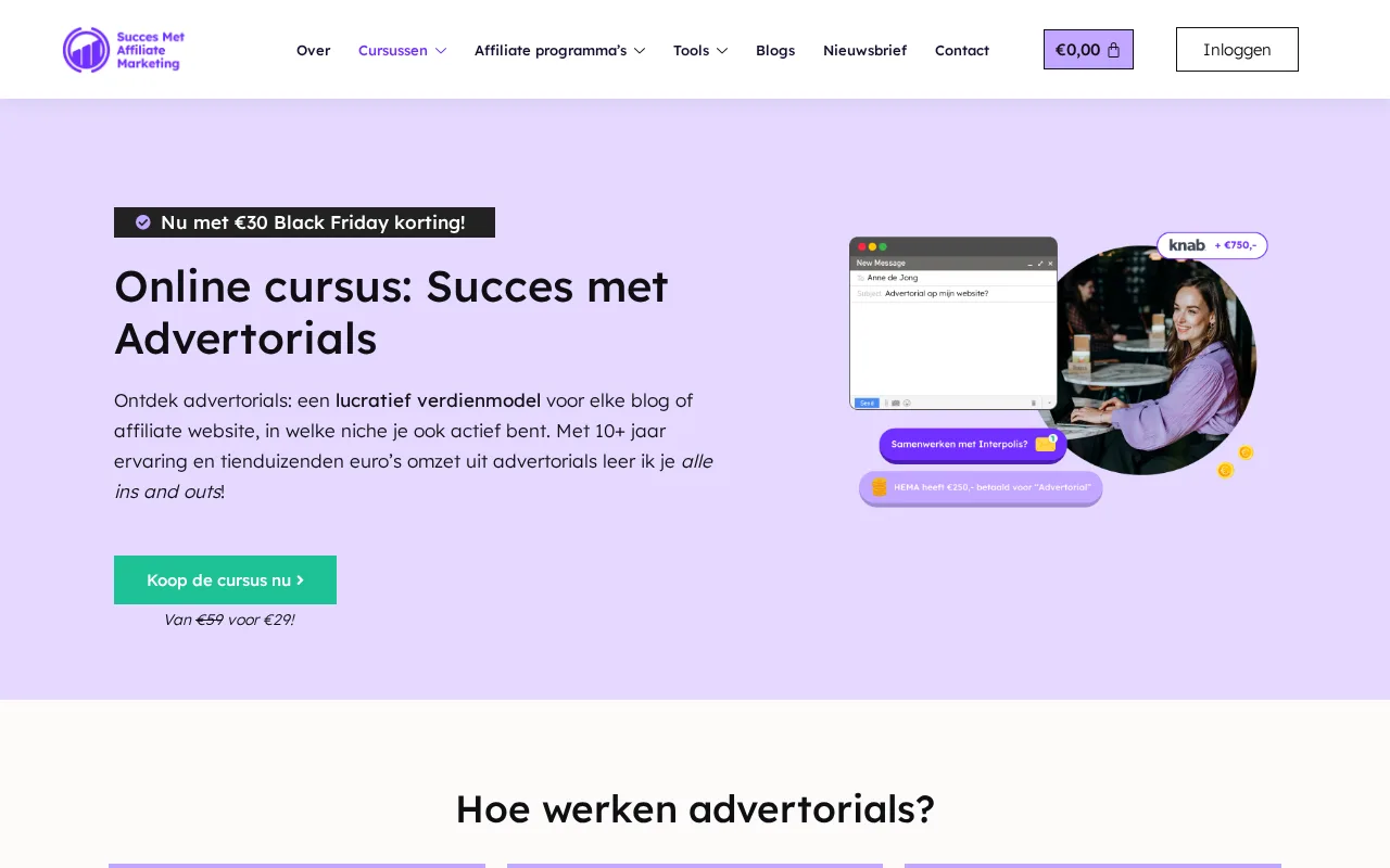 Bonus cursus Advertorials schrijven