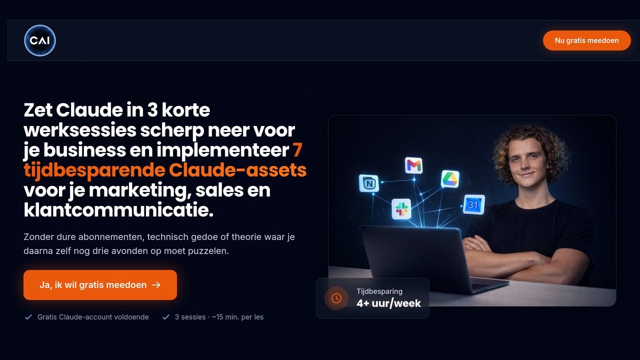 CAI Academy van Joep Scheele: Claude inzetten voor je business