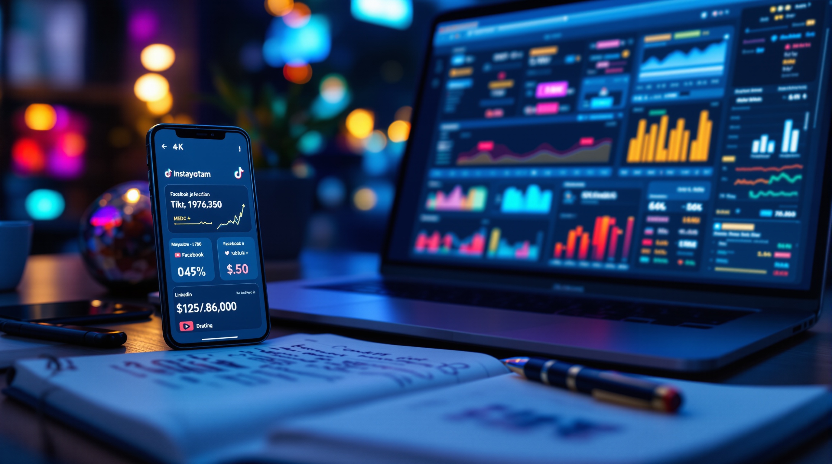 Illustratie bij 4. Social media marketing: vergroot je bereik - Online Zichtbaarheid Vergroten: Compleet Stappenplan voor Meer Bezoekers (2026)