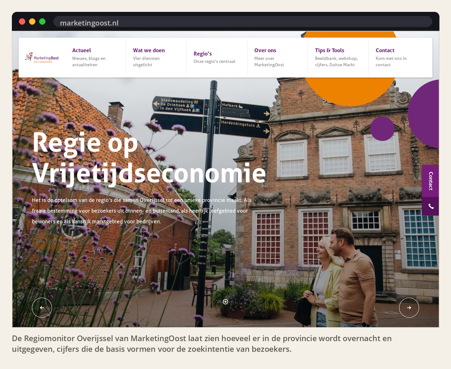 De Regiomonitor Overijssel van MarketingOost laat zien hoeveel er in de provincie wordt overnacht en uitgegeven, cijfers die de basis vormen voor de zoekintentie van bezoekers.